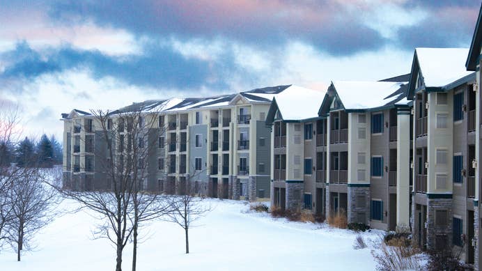 Exterior view of Lake Geneva Resort in Lake Geneva, WI