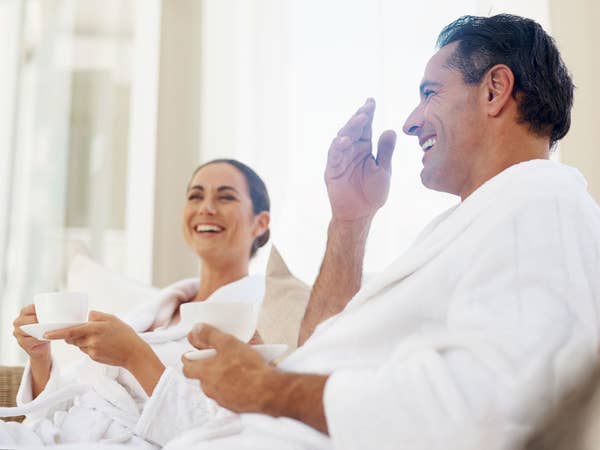 Couple at a spa