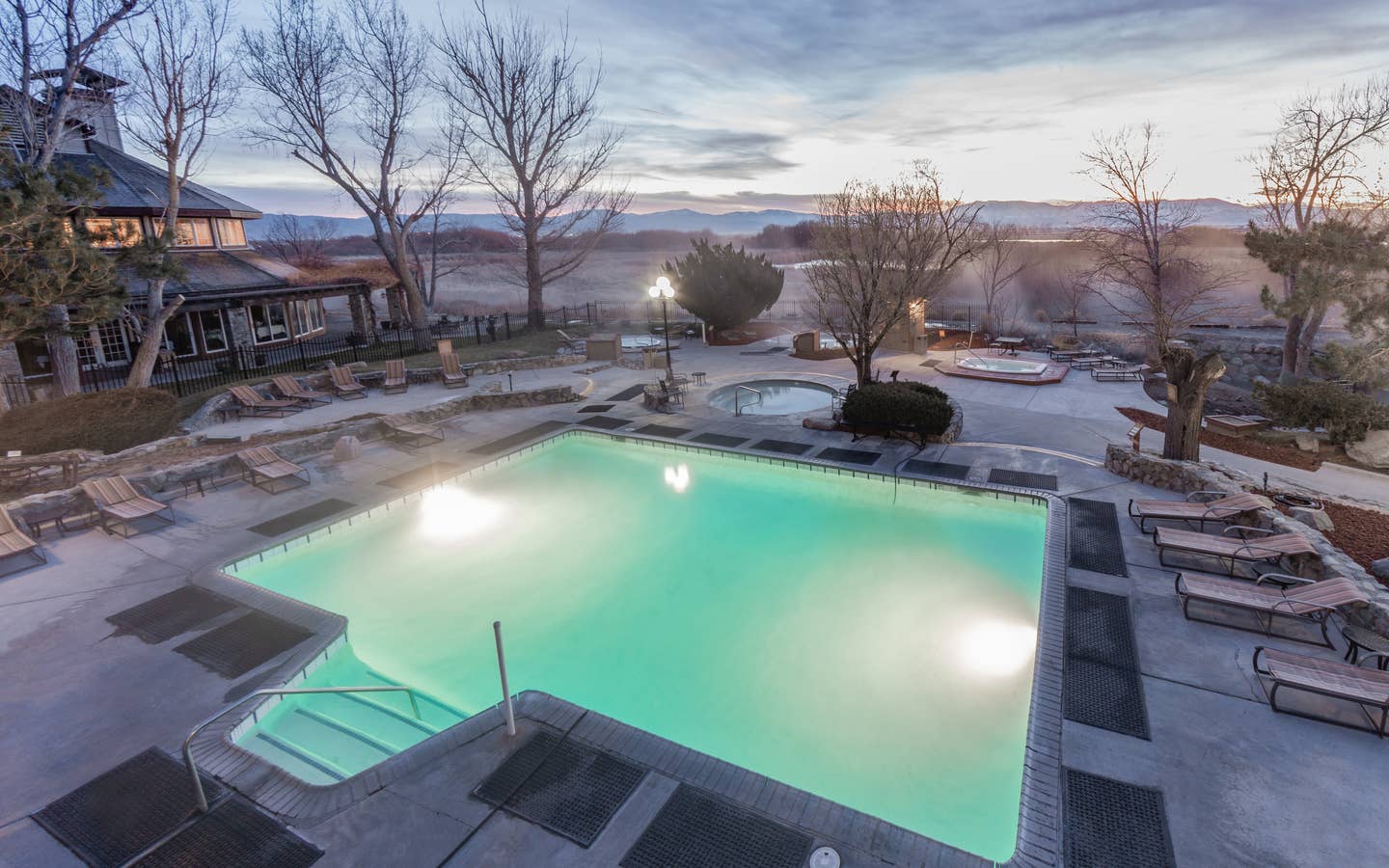 Hot Springs outdoor pool at David Walley's Resort in Genoa, Nevada