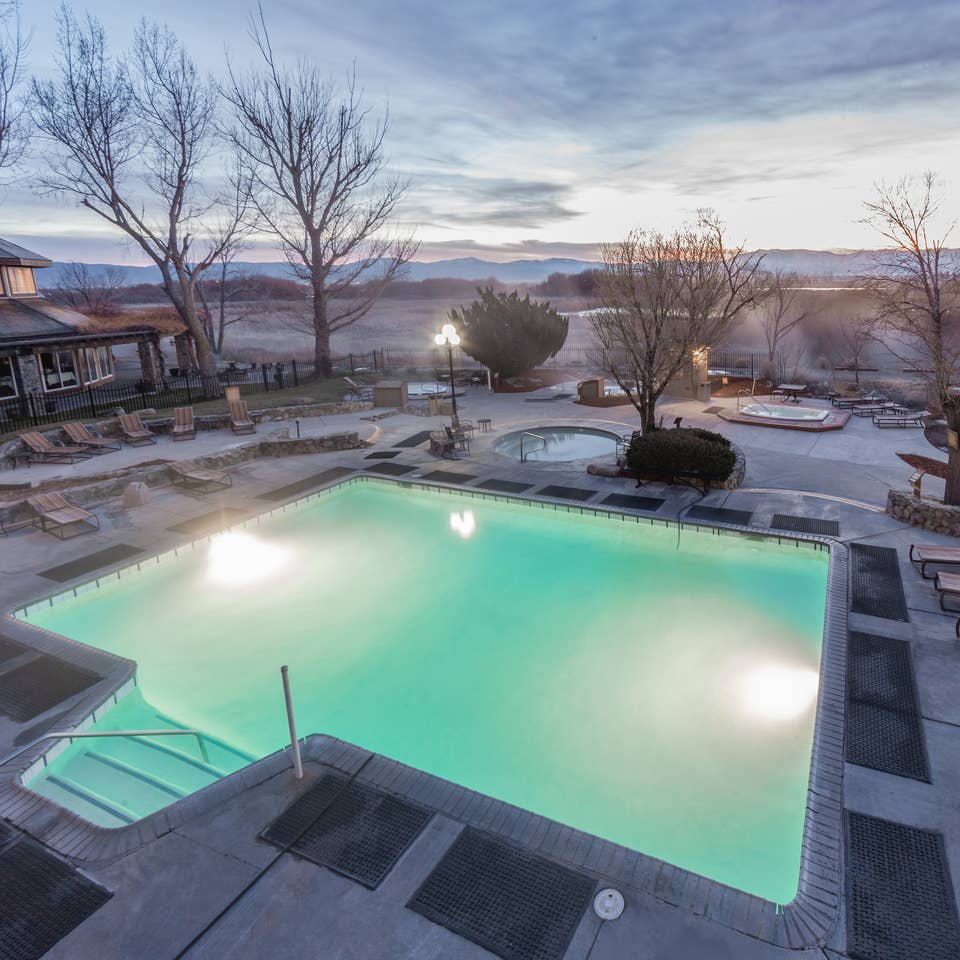 Hot Springs outdoor pool at David Walley's Resort in Genoa, Nevada
