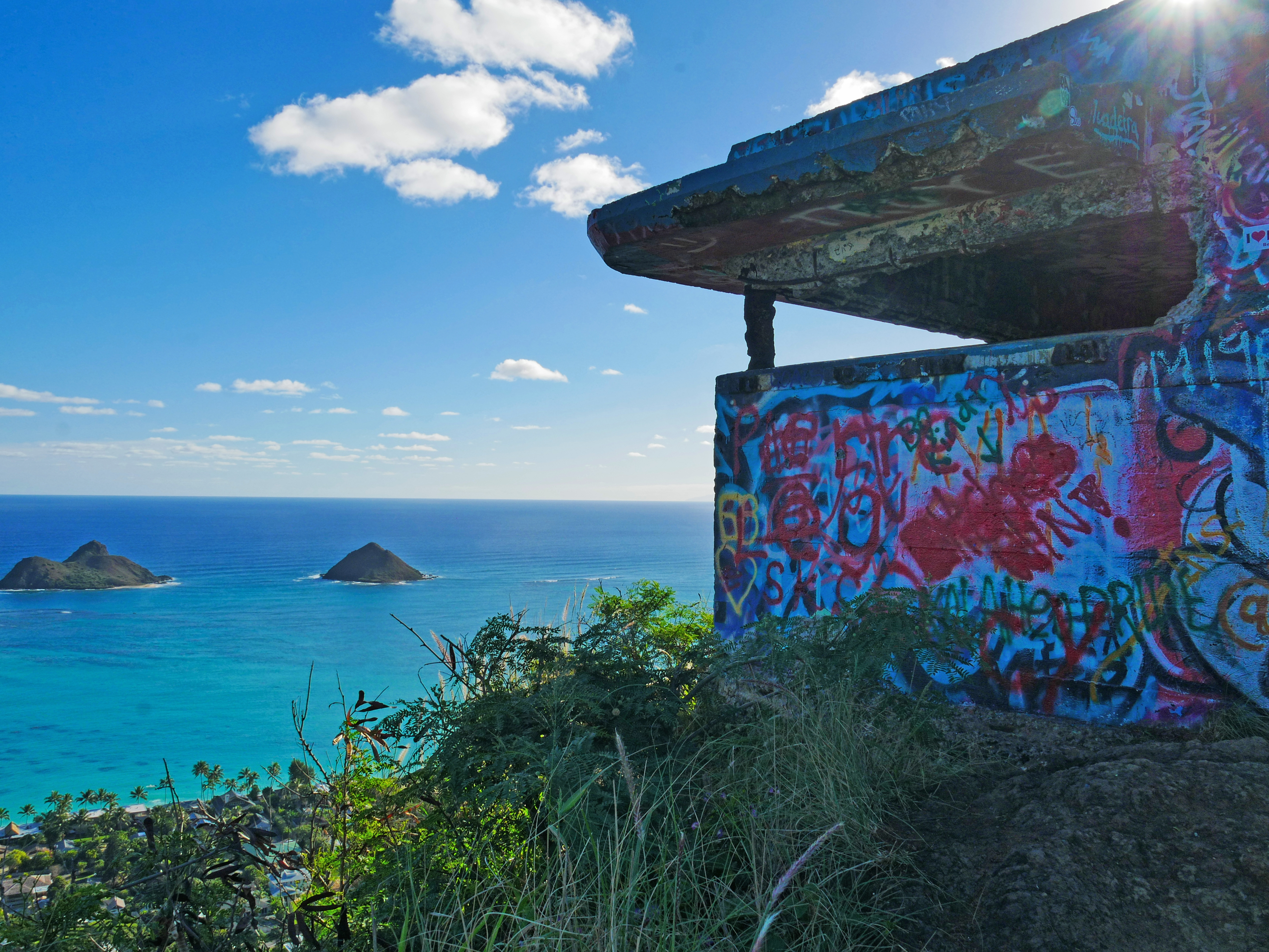 Graffiti at Lanikai Pillbox