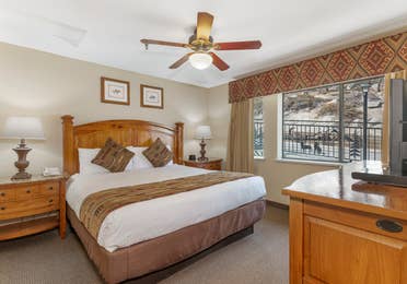 Bedroom in a Crest Pointe villa at Tahoe Ridge Resort