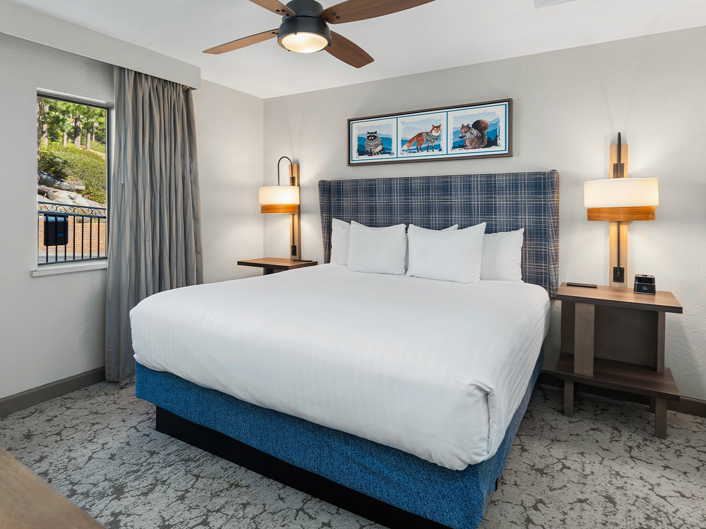 Bedroom in a Crest Pointe villa at Tahoe Ridge Resort