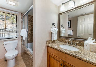 Bathroom in a Crest Pointe villa at Tahoe Ridge Resort