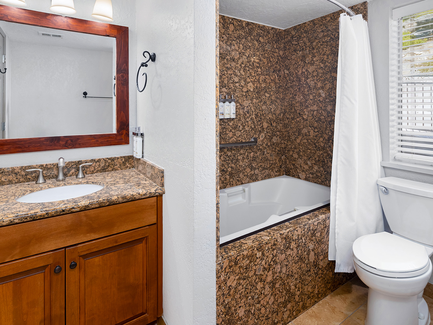 Bathroom in a Crest Pointe villa at Tahoe Ridge Resort