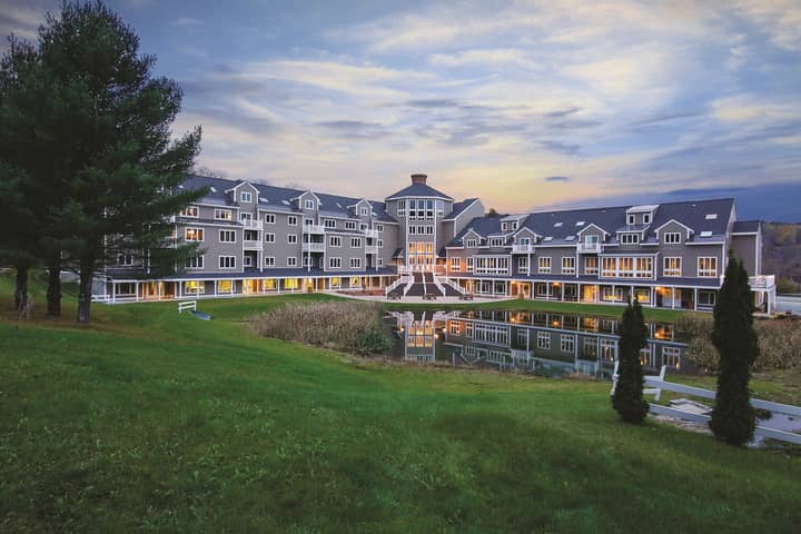 Exterior view of Mount Ascutney Resort in Brownsville, VT