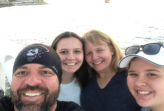 Sunset cruise in the Florida Keys with the family