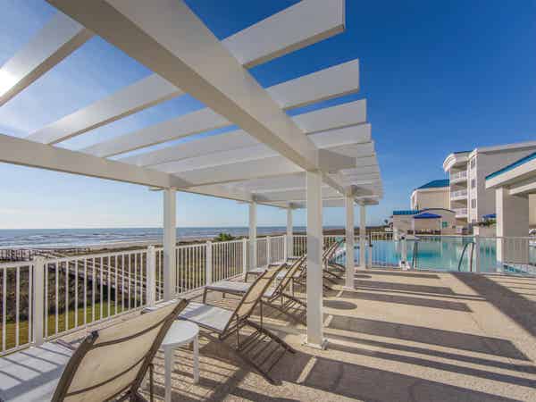 Signature Collection outdoor pool at Galveston Seaside Resort.