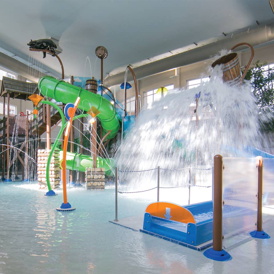 Inside Splash Hollow at Smoky Mountain Resort