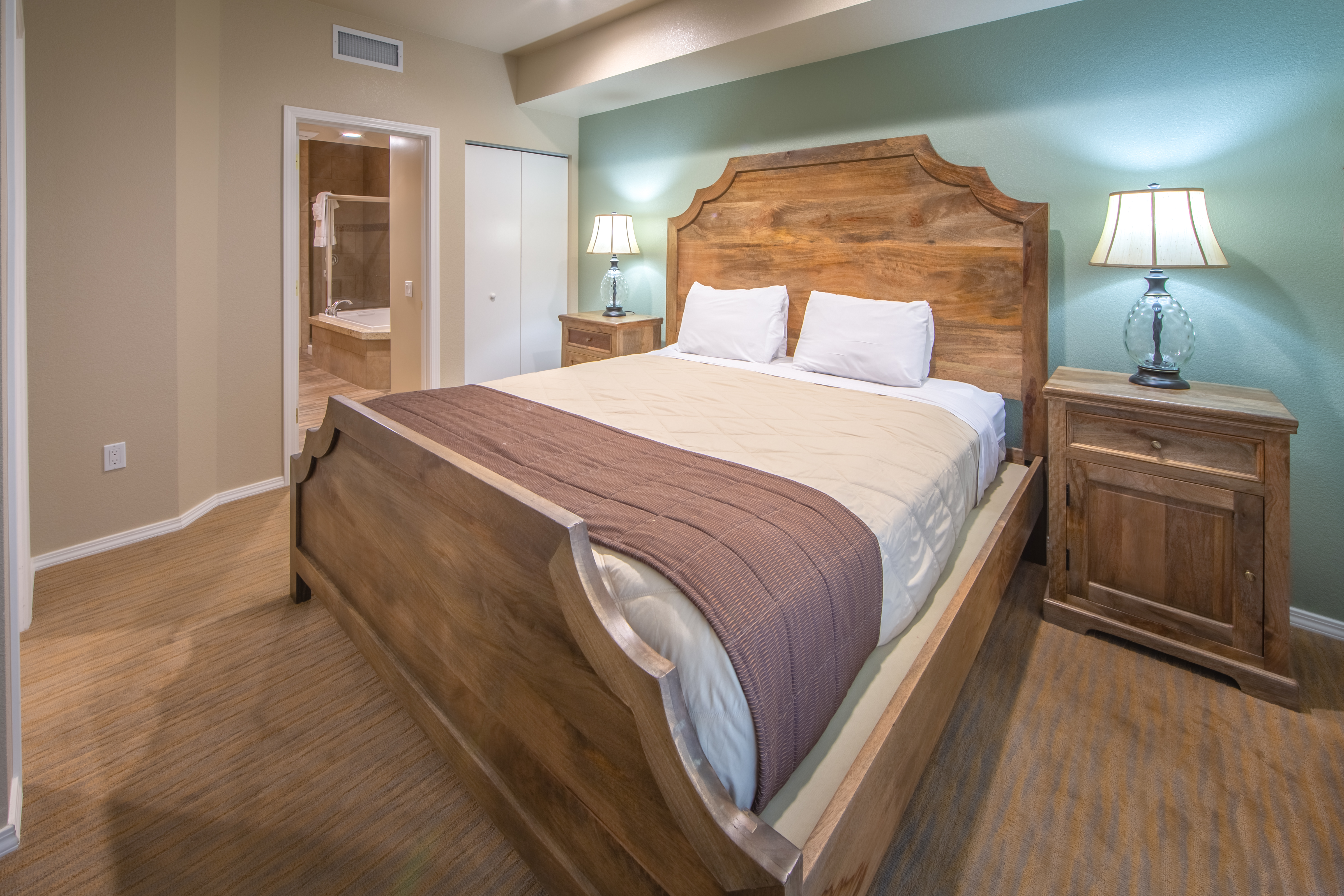 Upgraded one bedroom villa with one king bed at David Walley's Resort in Genoa, Nevada