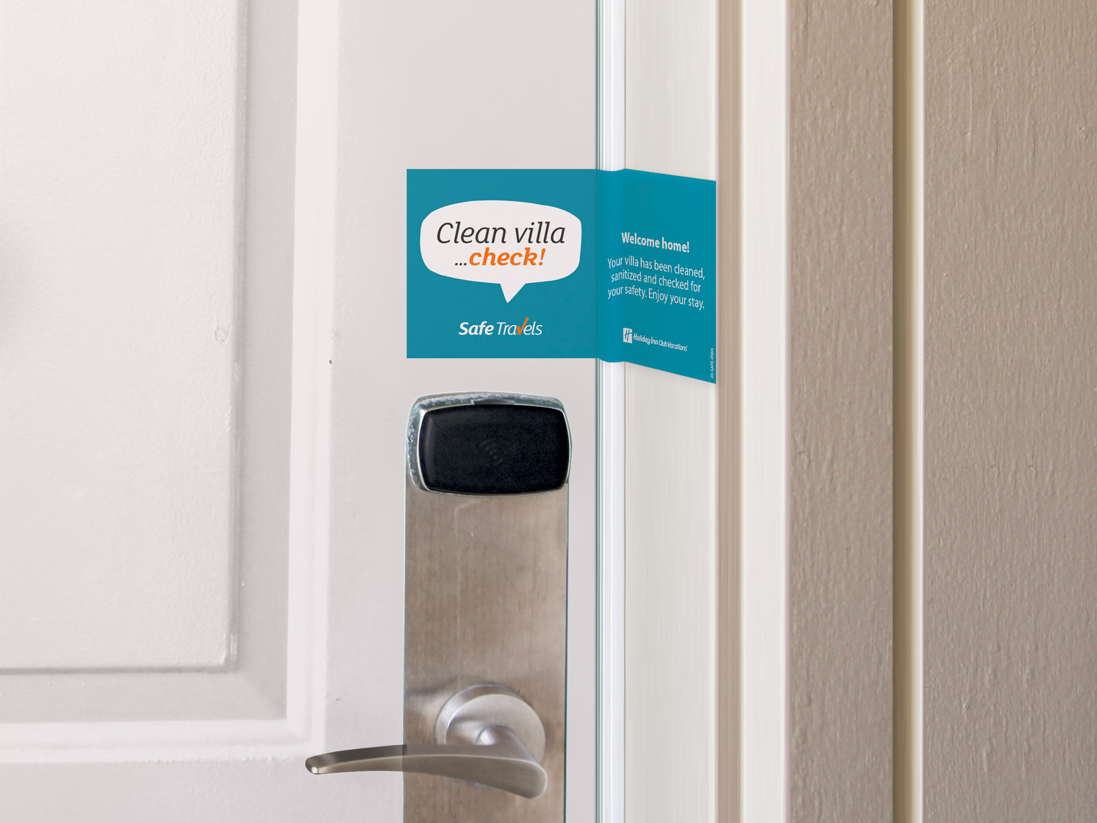 Extra cleaning doorseal on a hotel door