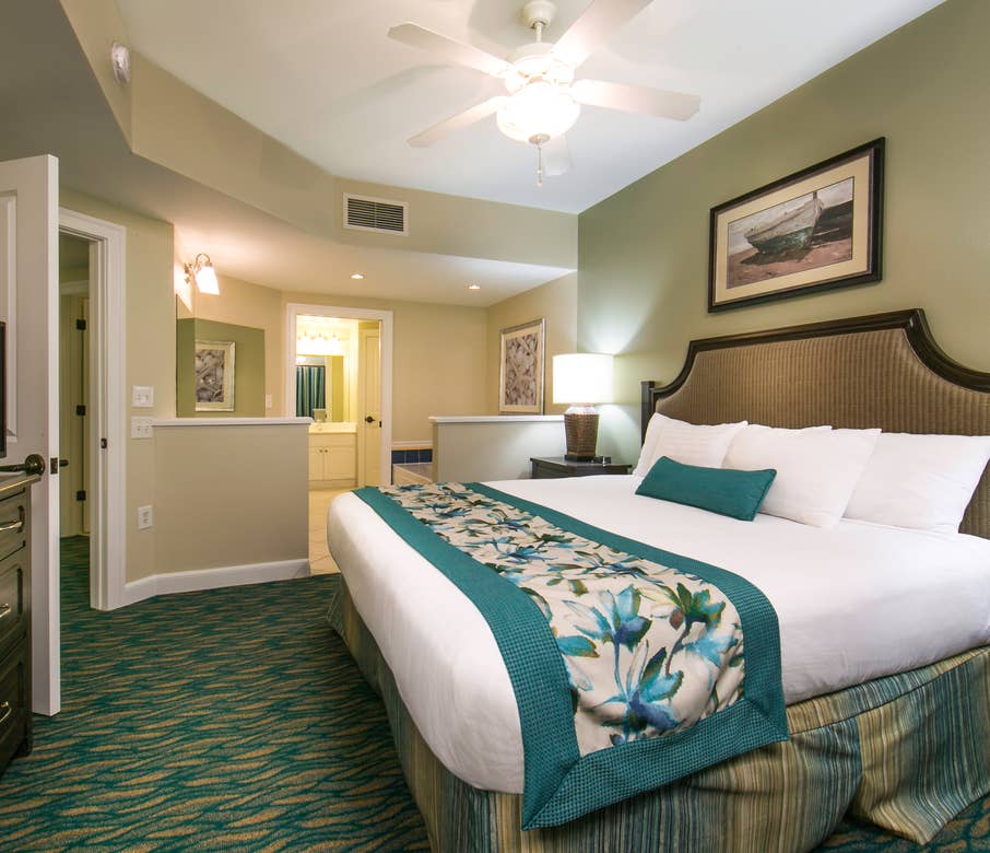 Bedroom in a villa at South Beach Resort