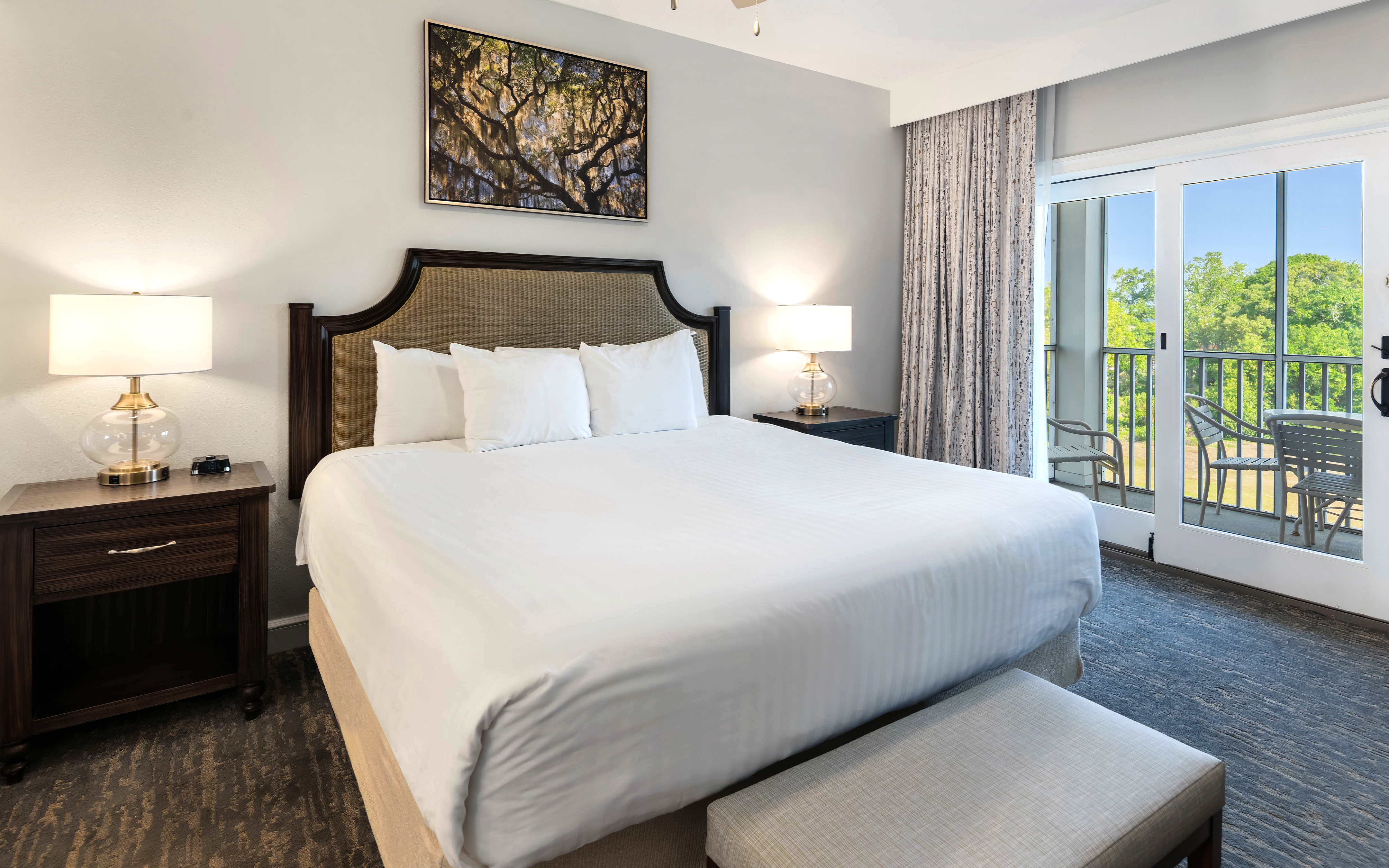Bedroom in a villa at South Beach Resort