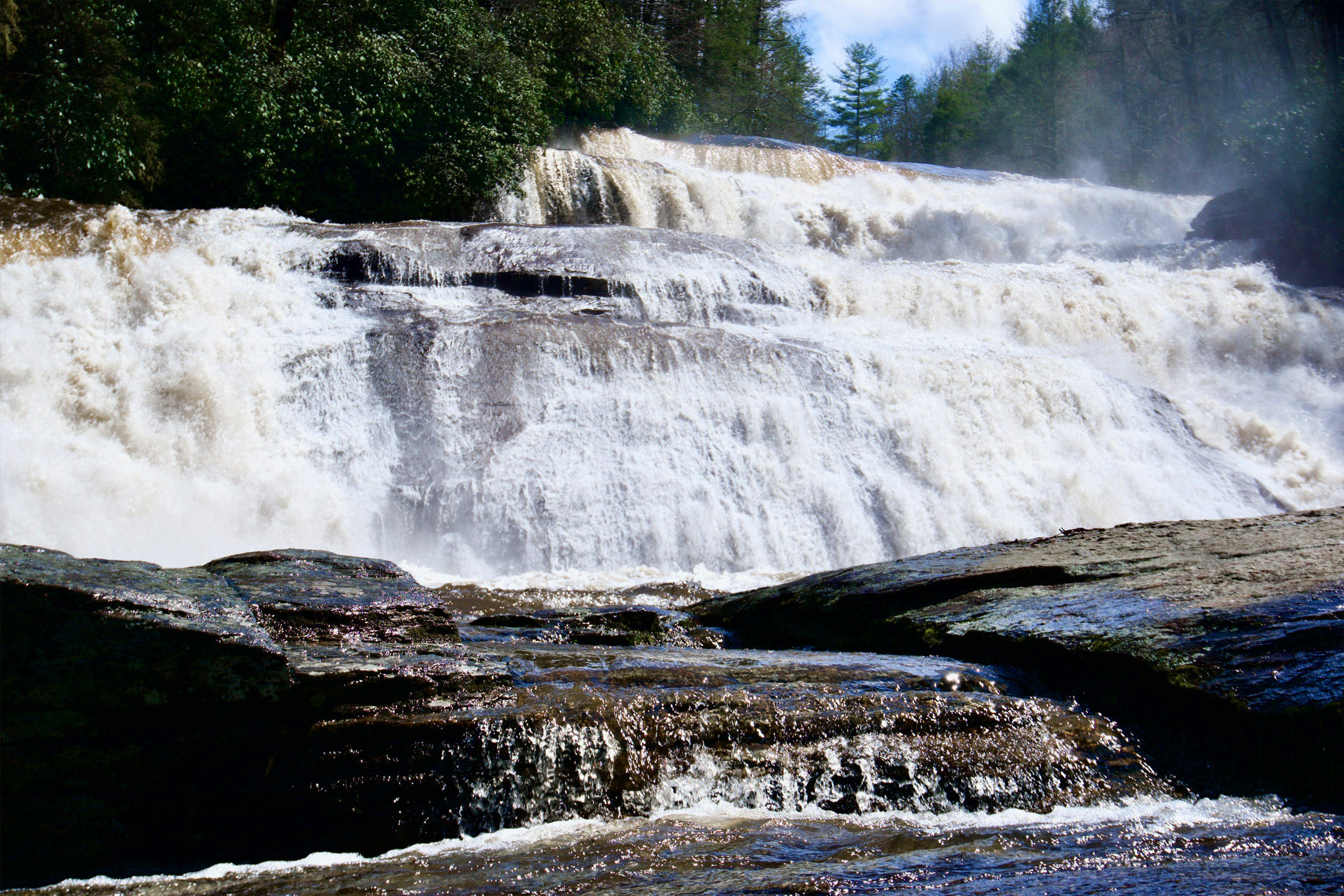 Triple Falls located in DuPont State Forest, Asheville, NC