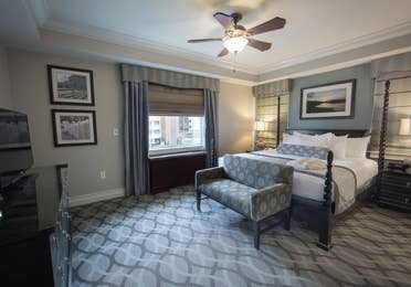 Bedroom in a Signature Collection villa at Williamsburg Resort