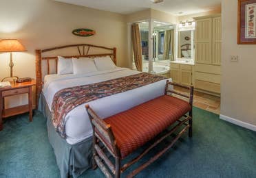 Bedroom in a two-bedroom villa at Timber Creek Resort