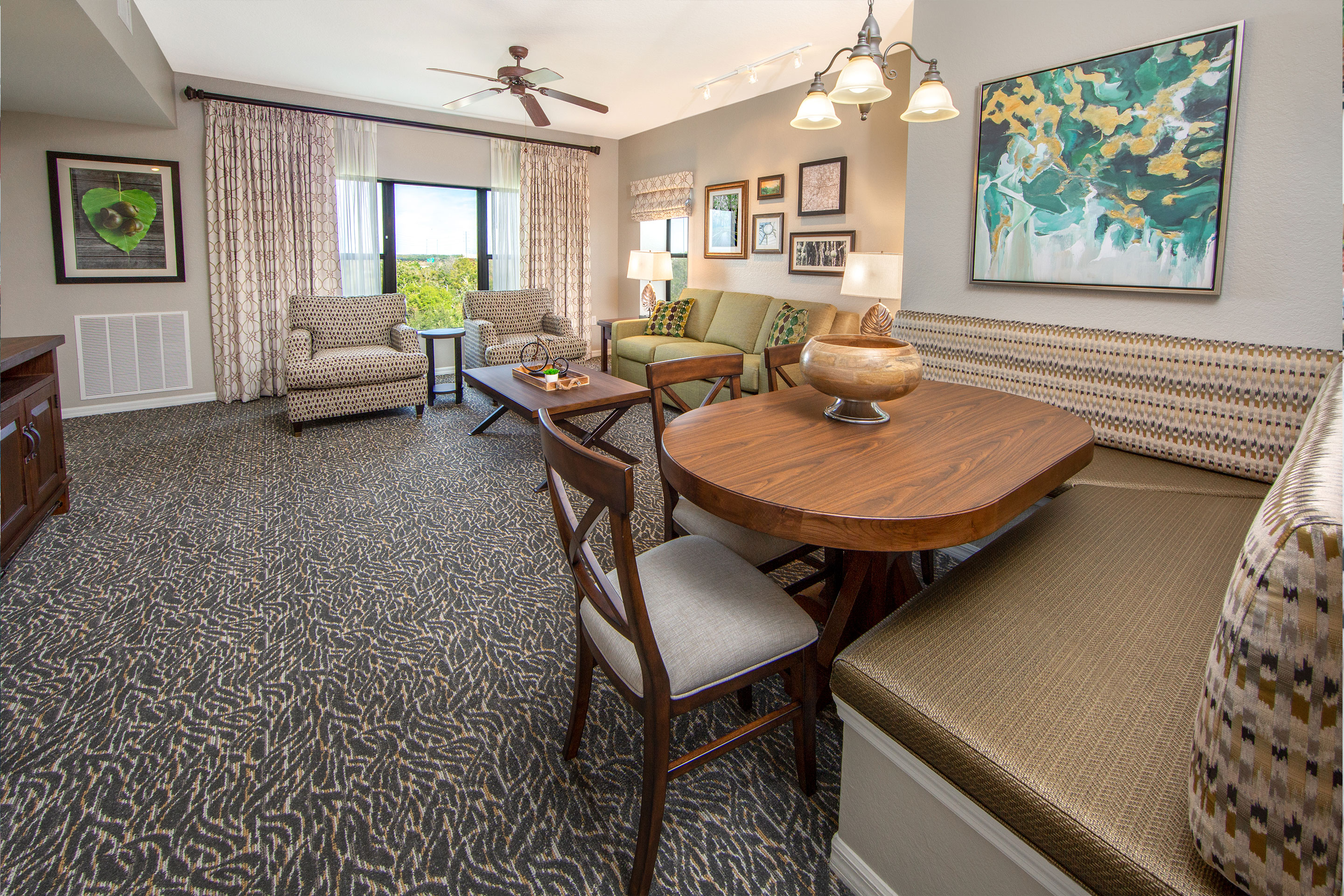 Interior shot of our Villa at Orange Lake Resort located in Orlando, Florida..