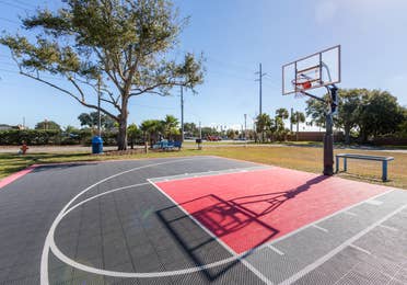 Outdoor basketball court at Orlando Breeze Resort in Florida.