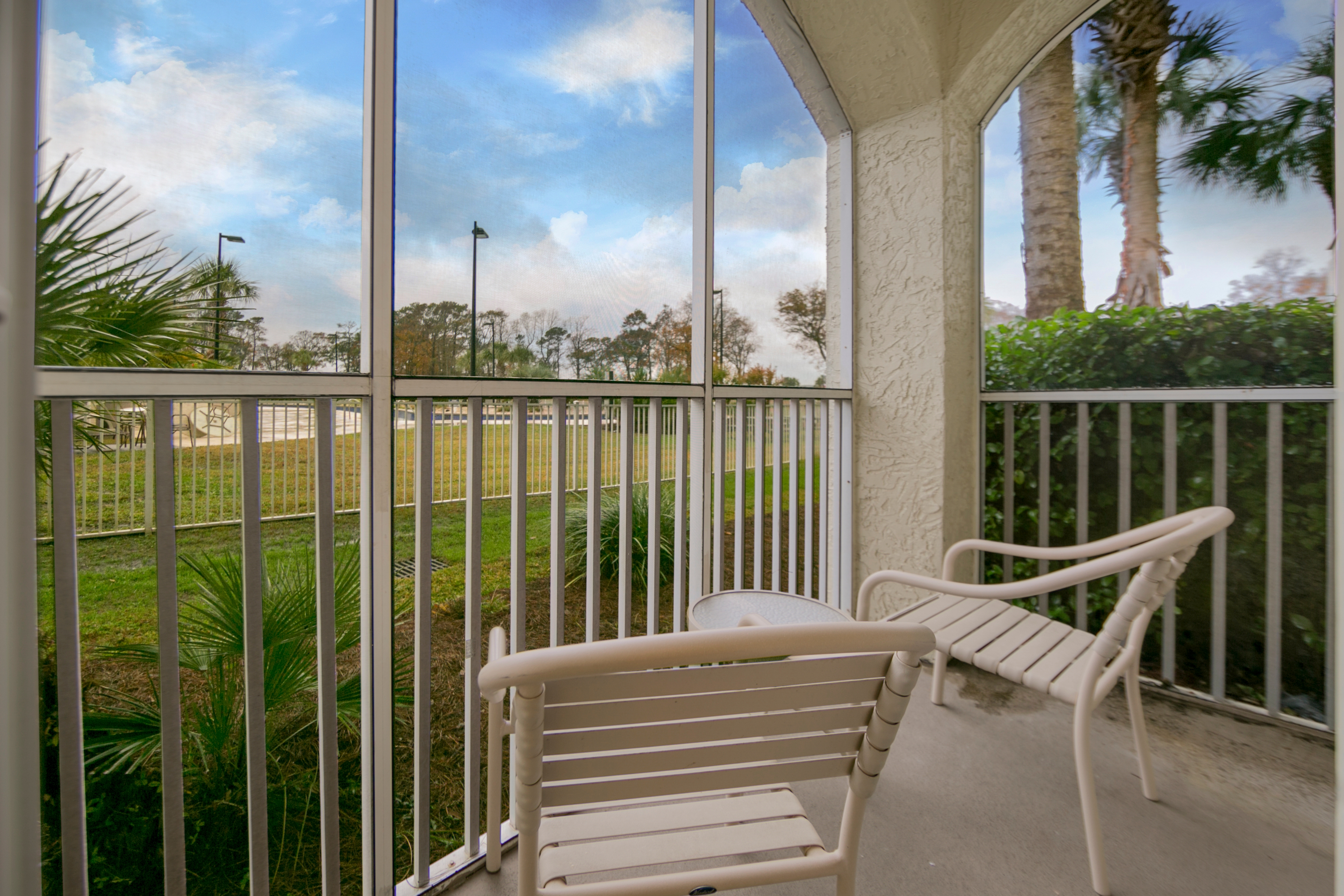 Balcony in a villa at South Beach Resort