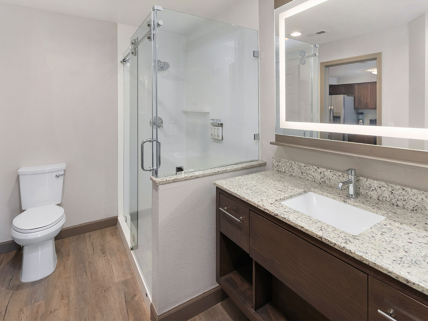 Bathroom in a Ridge Pointe villa at Tahoe Ridge Resort