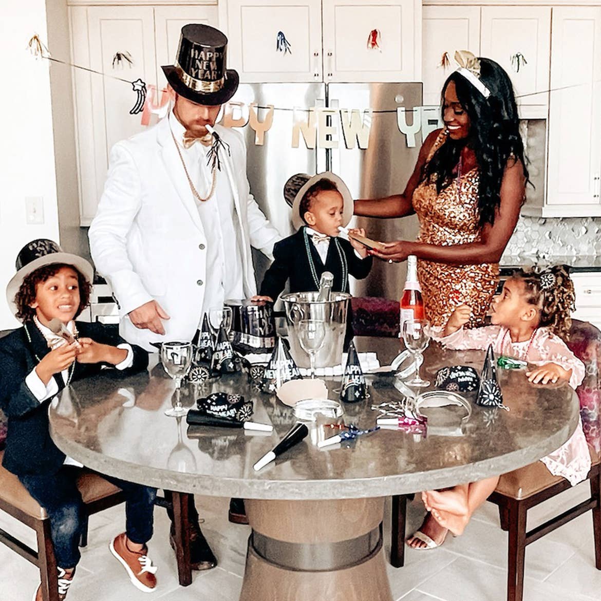 Sally Butan, of The Butan Clan, celebrates New Year's Eve with her family in a Signature Collection villa at New Orleans Resort in Louisiana.