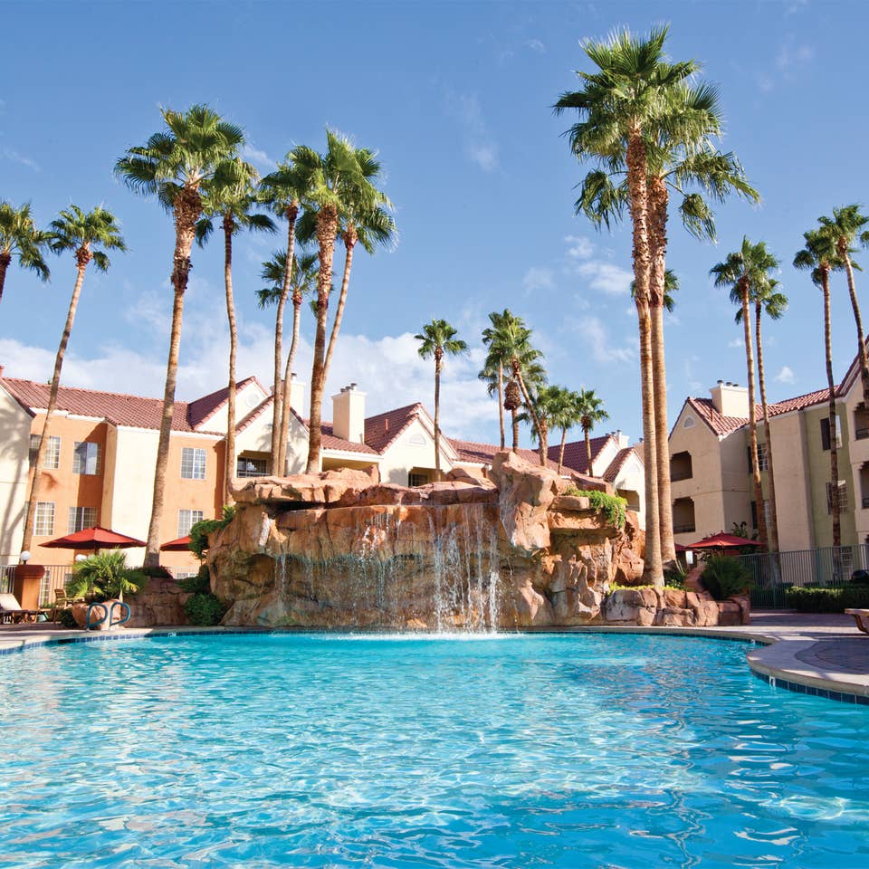 Watering Hole pool at Desert Club Resort in Las Vegas, Nevada.