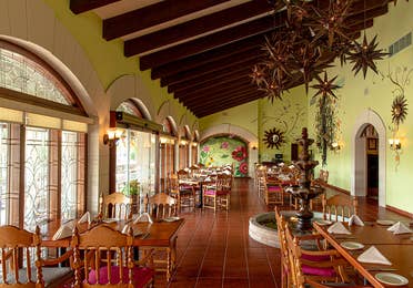 Dinning room at Haciendas Sisal Restaurant at Royal Sands Resort in Cancun, Mexico