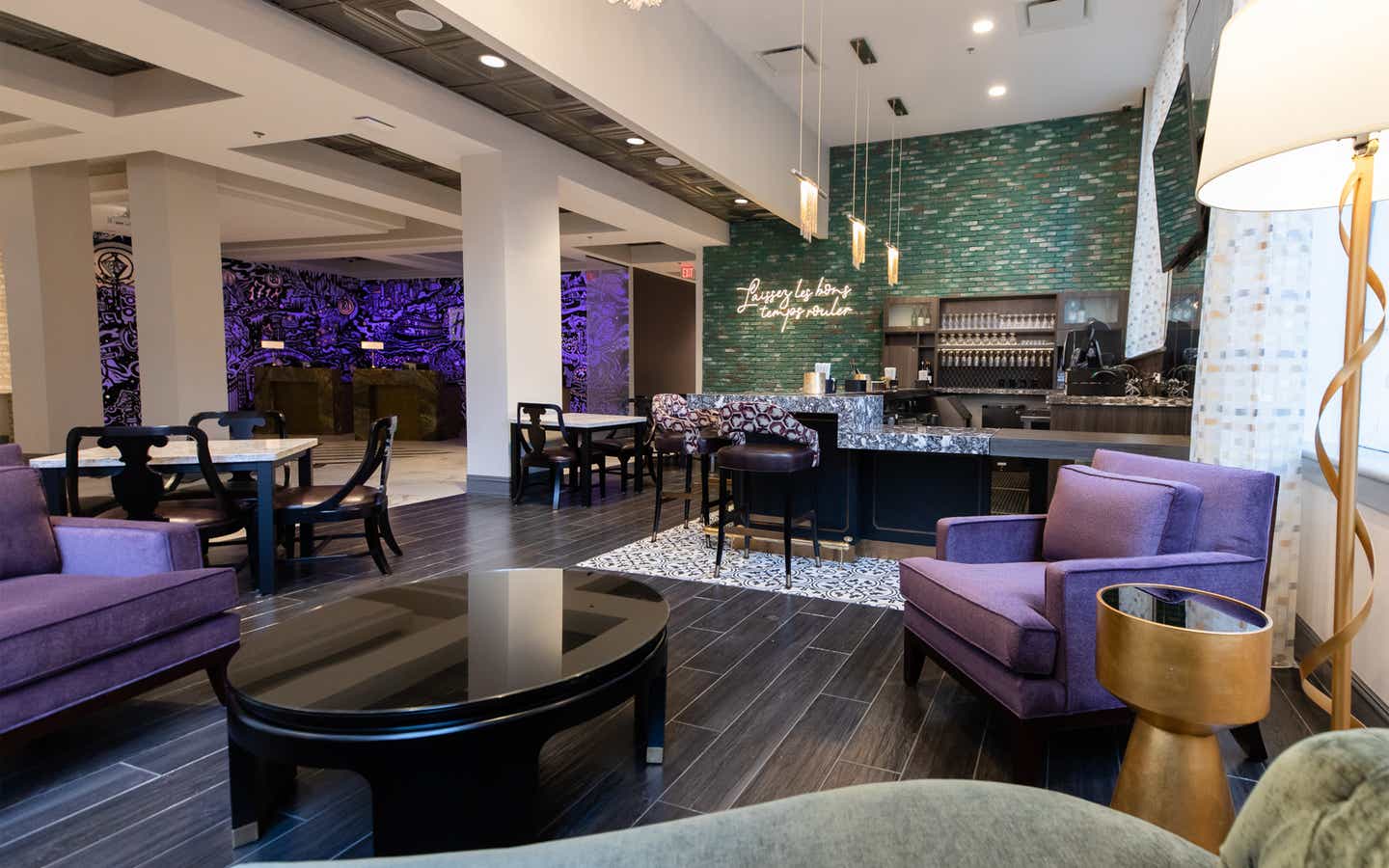 Maritime Bar & Lounge with seating area at New Orleans Resort in Louisiana.