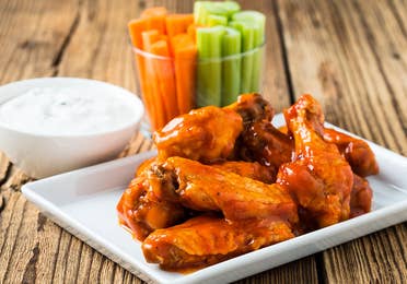 Chicken wings at Royal Resorts in Mexico.