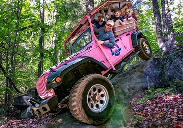 Pink Jeep Tour in Gatlinburg.