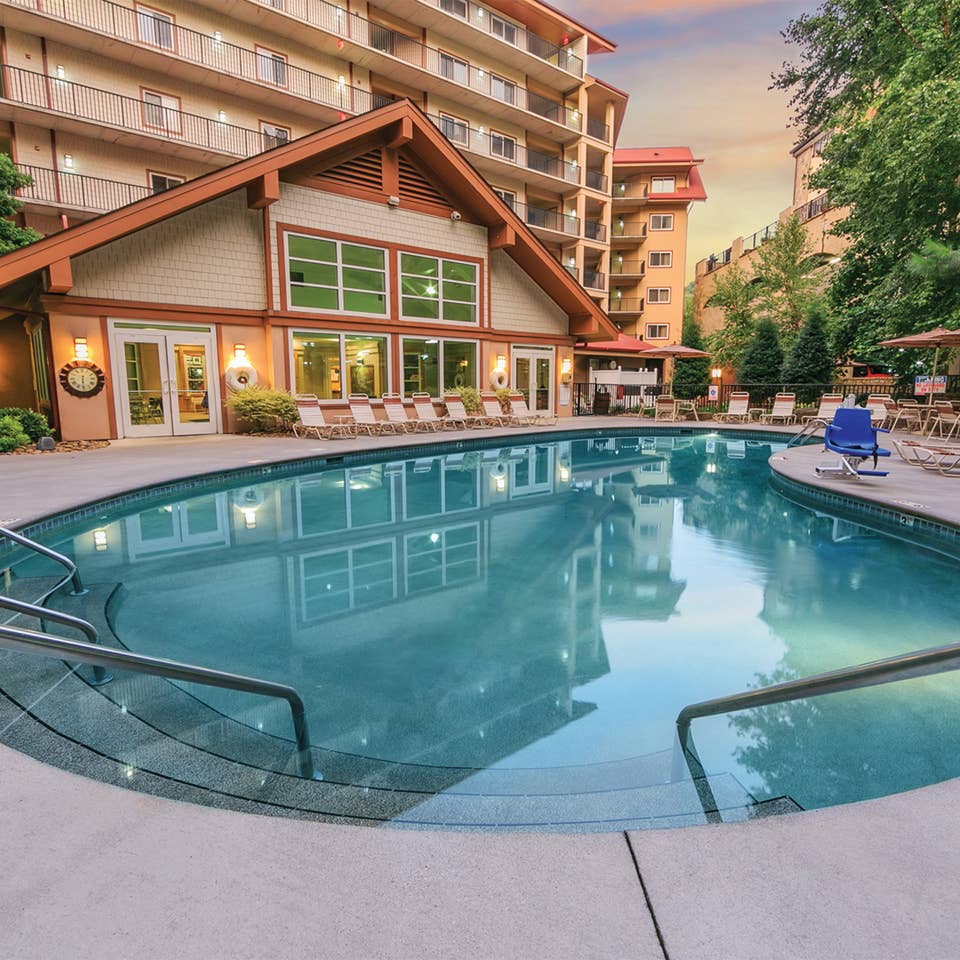 Outdoor pool at Smoky Mountain Resort