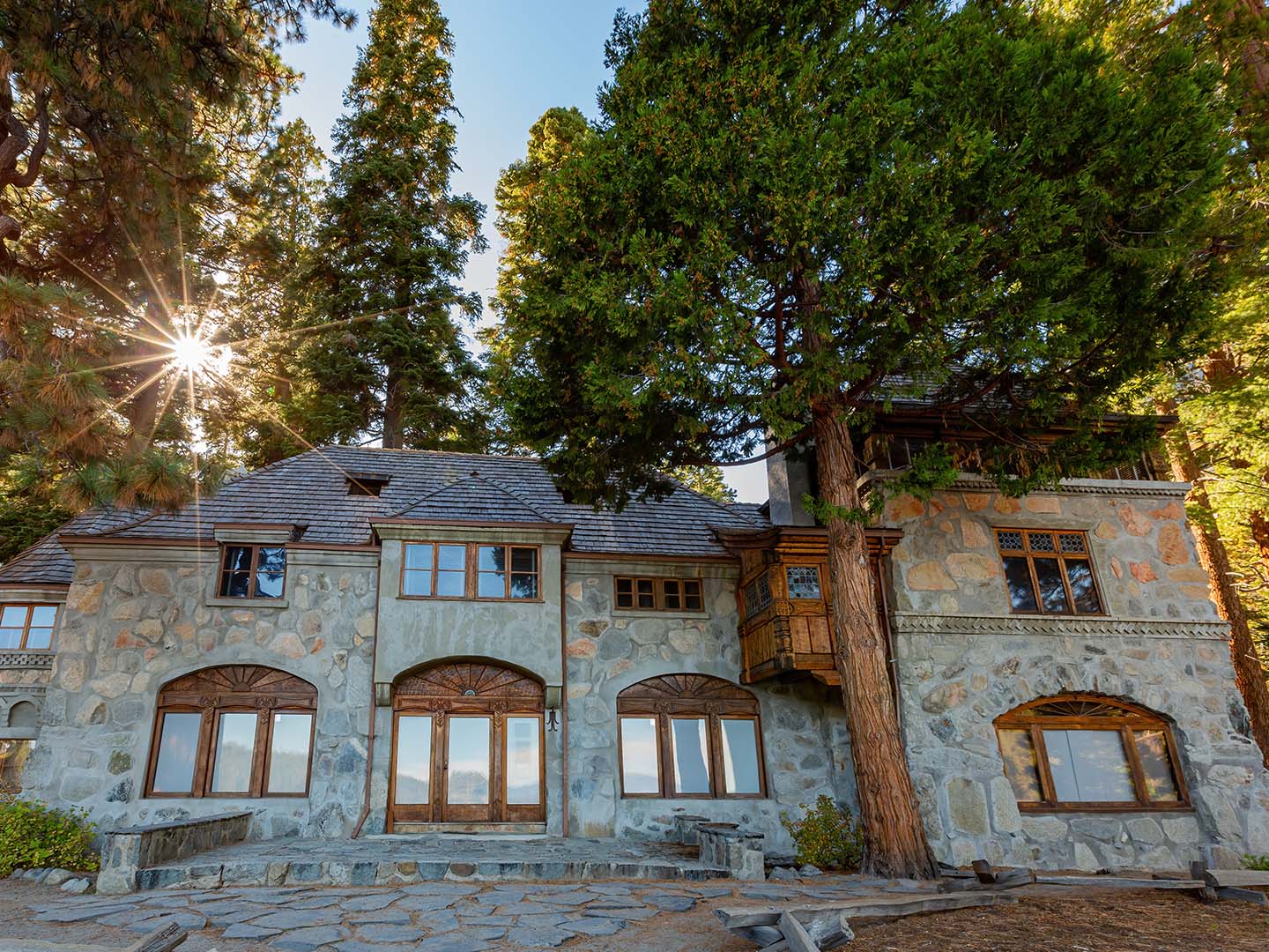 exterior view of Vikingsholm near Tahoe Ridge Resort in Stateline, NV.