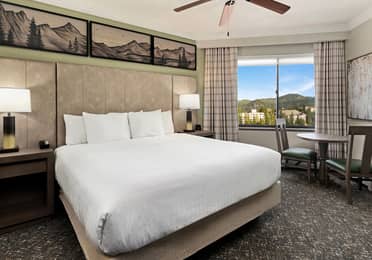 Bedroom in a Ridge Tahoe villa at Tahoe Ridge Resort