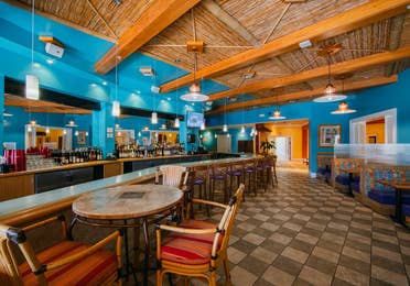 Interior of Cape Grill & Bar at Cape Canaveral Beach Resort in Florida.