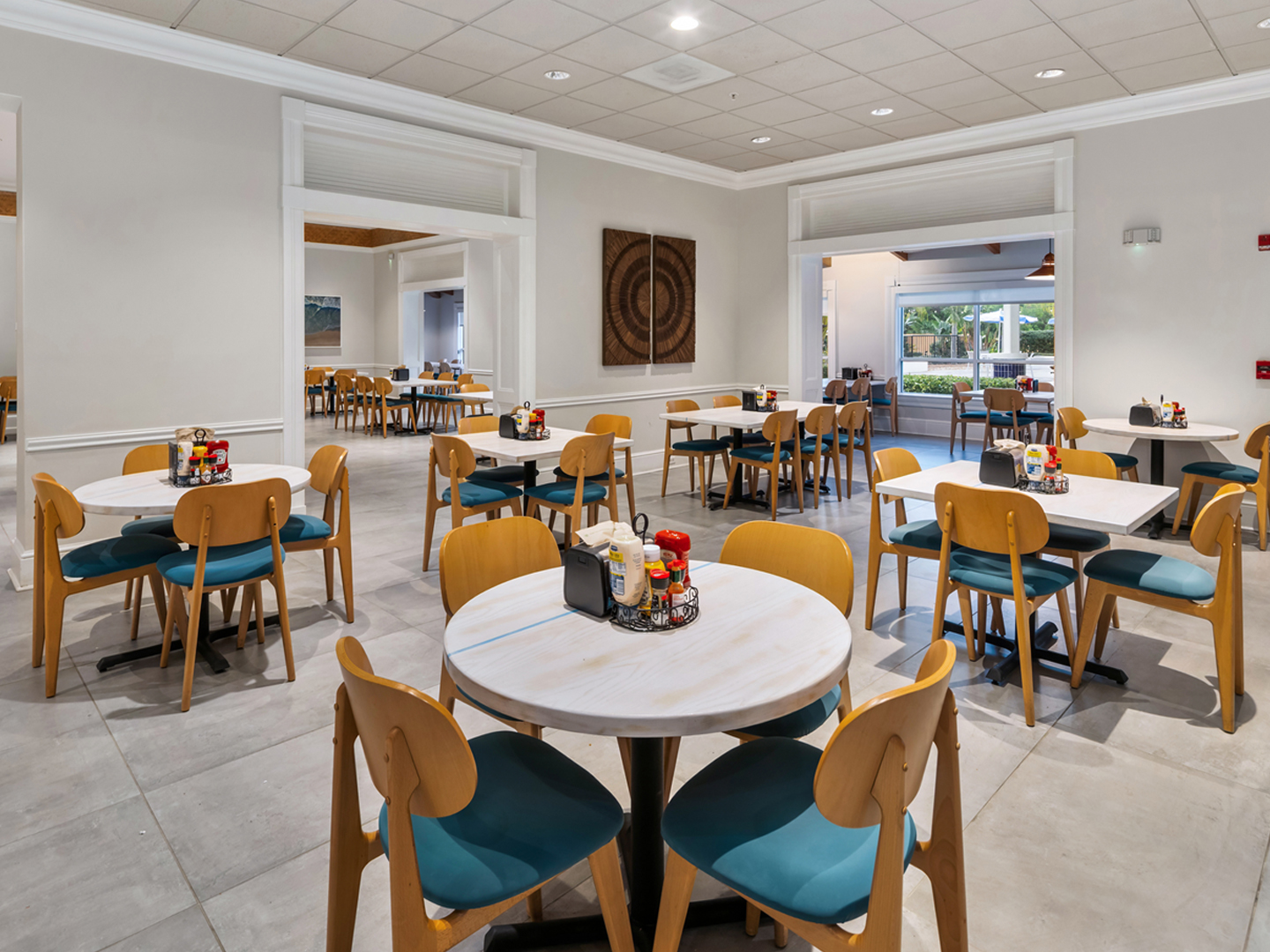 Interior of Cape Grill & Bar at Cape Canaveral Beach Resort in Florida.