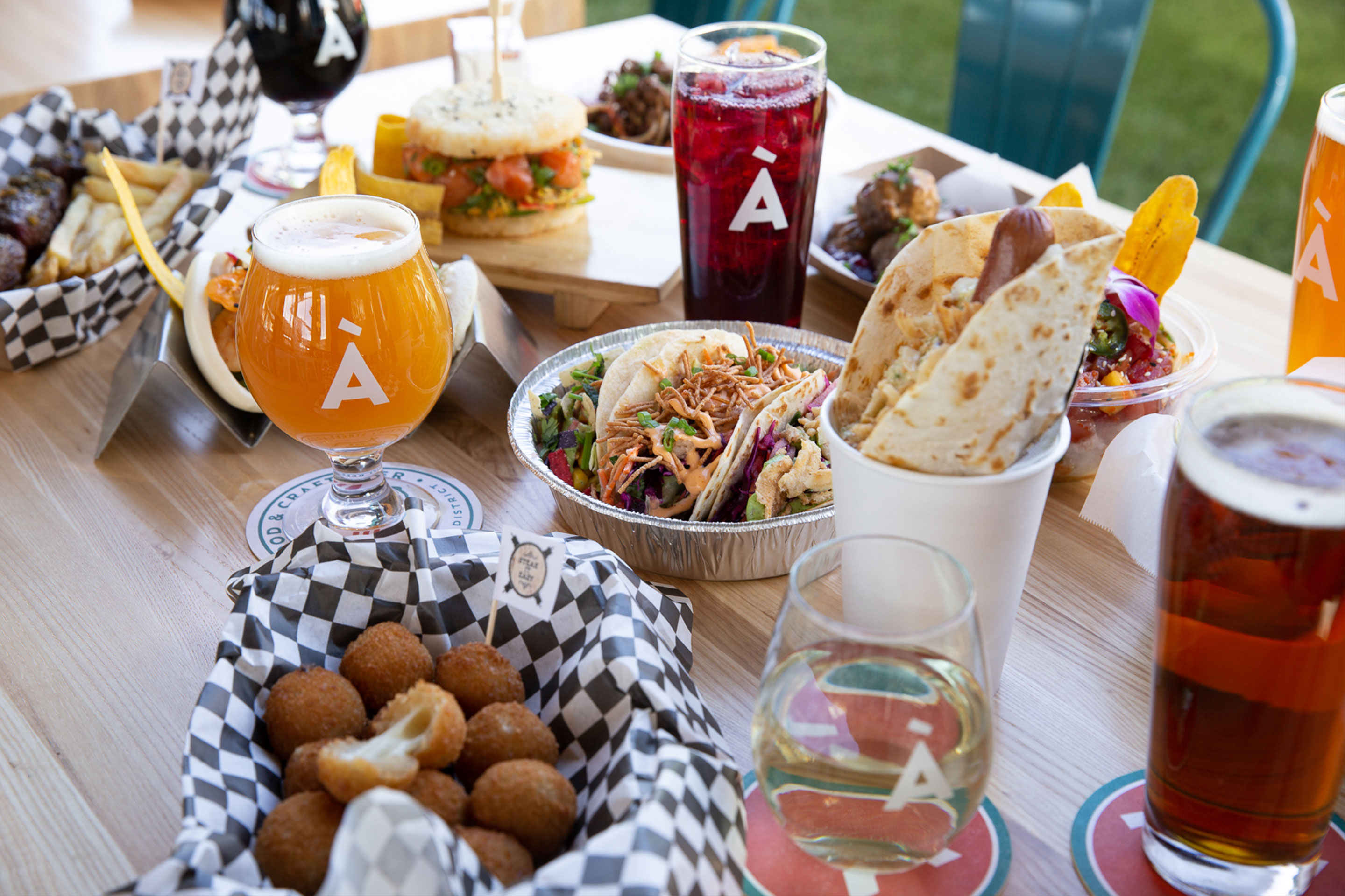 Various food and beverage options from À La Cart.