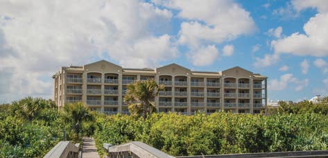 Property building at Cape Canaveral Beach Resort.
