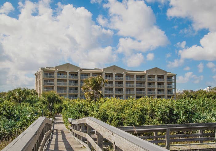 Property building at Cape Canaveral Beach Resort.