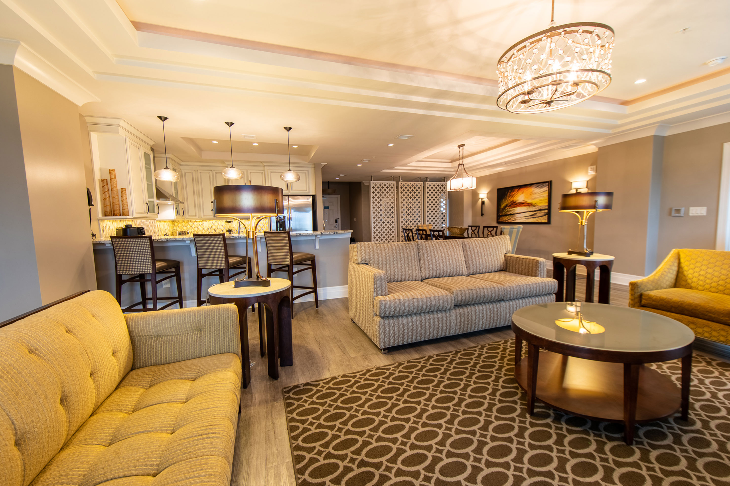 Interior shot of our Signature Villa at South Beach Resort.