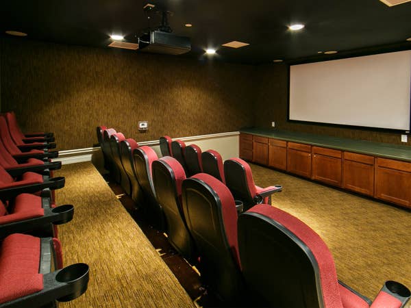 Movie theater at Orlando Breeze Resort near Orlando, Florida.