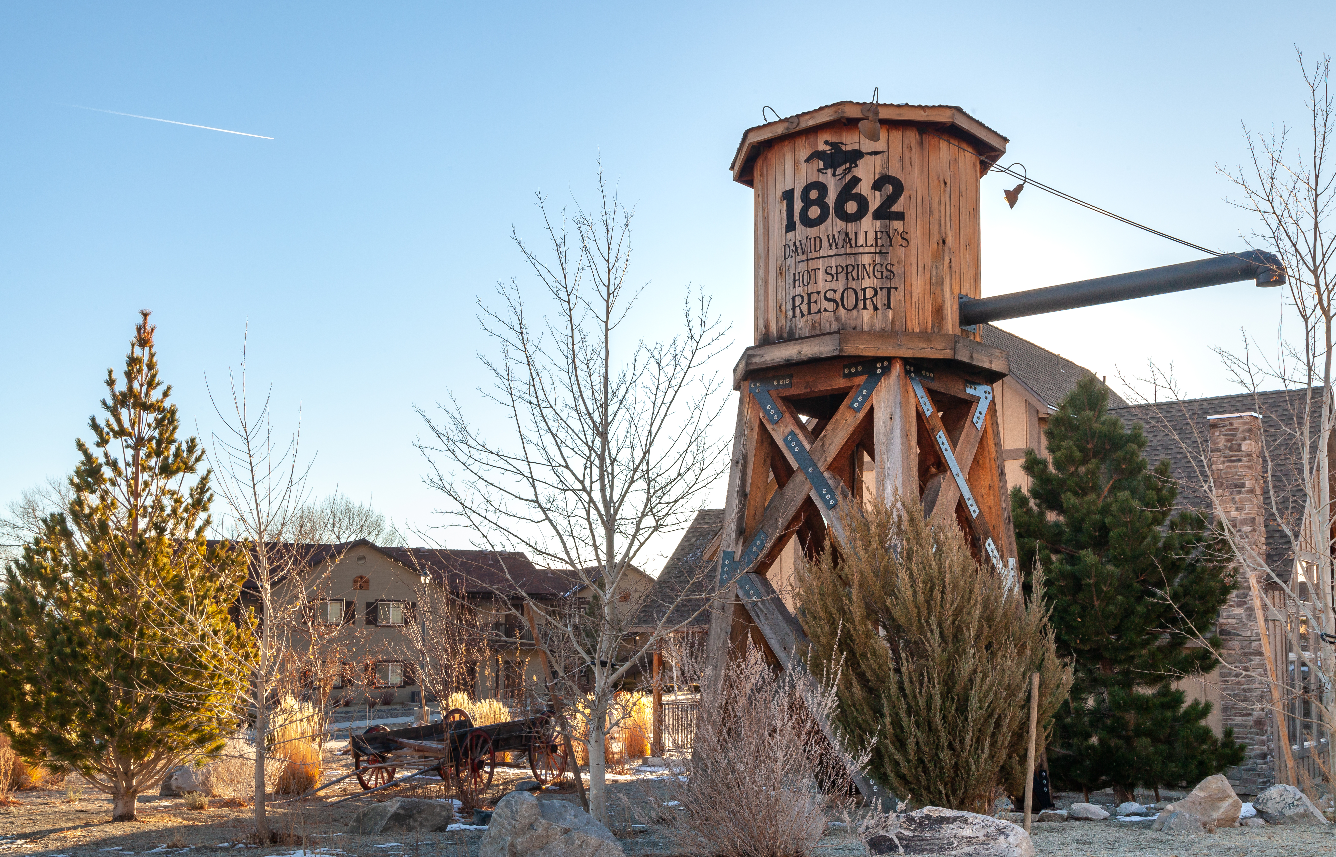 Original 1862 Water Tower at David Walley's Resort in Genoa, Nevada