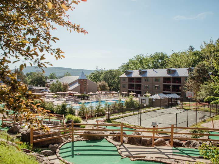 View of property at Oak n Spruce Resort in South Lee, Massachusetts