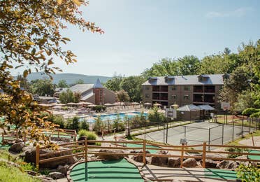 View of property at Oak n Spruce Resort in South Lee, Massachusetts