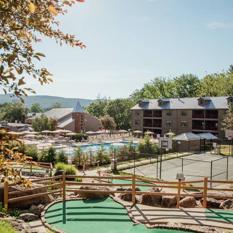 View of property at Oak n Spruce Resort in South Lee, Massachusetts