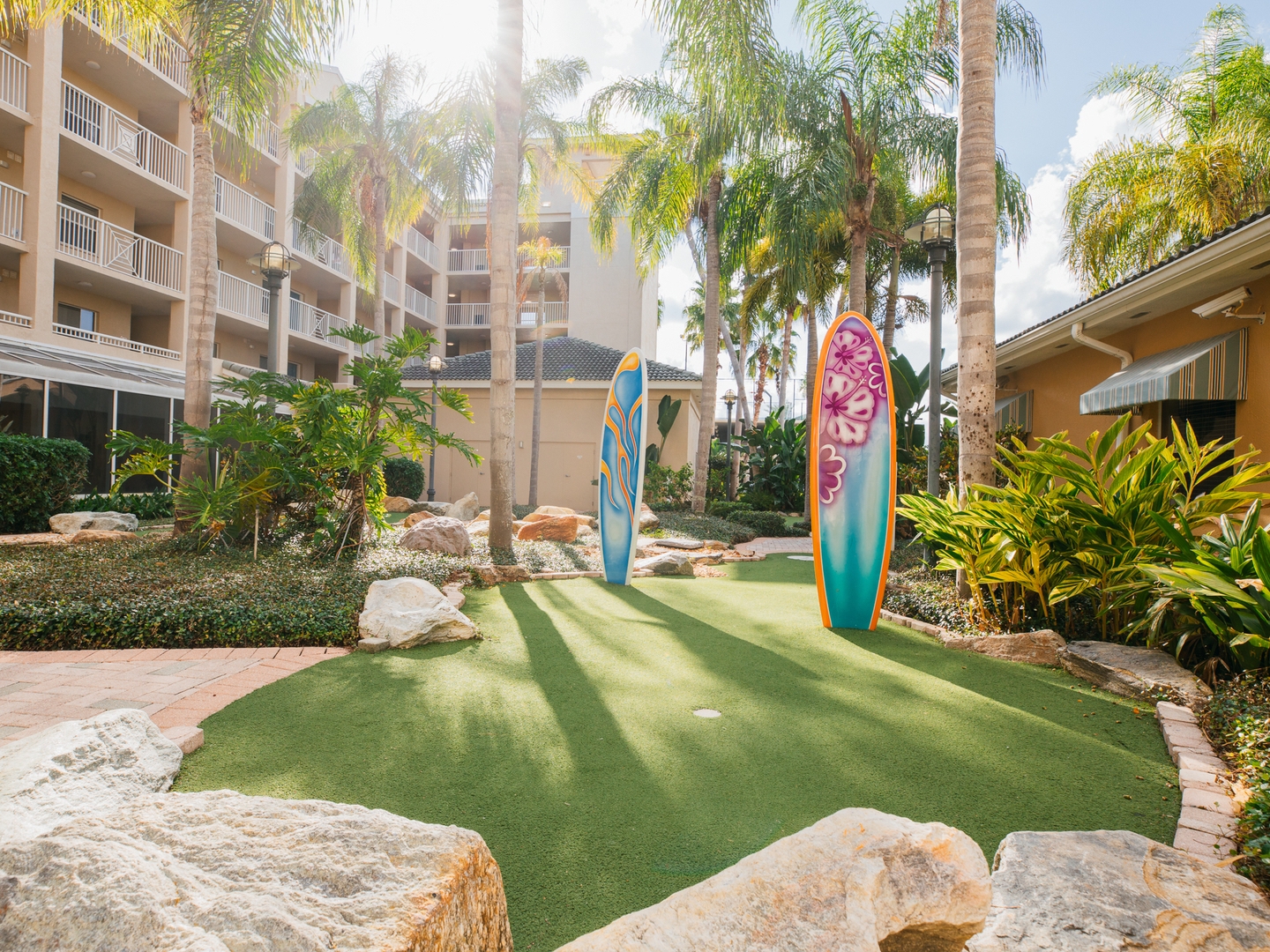 Mini golf at Cape Canaveral Beach Resort in Florida.
