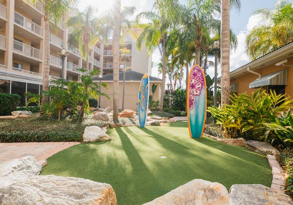 Mini golf at Cape Canaveral Beach Resort in Florida.