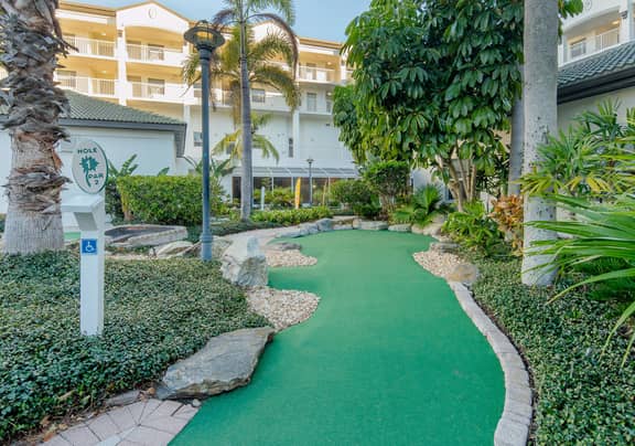 Mini golf at Cape Canaveral Beach Resort in Florida.