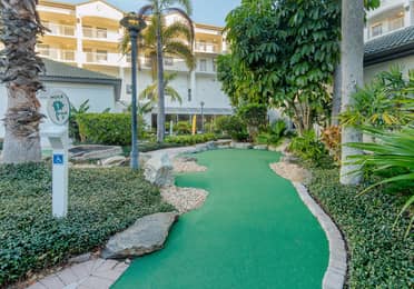 Mini golf at Cape Canaveral Beach Resort in Florida.