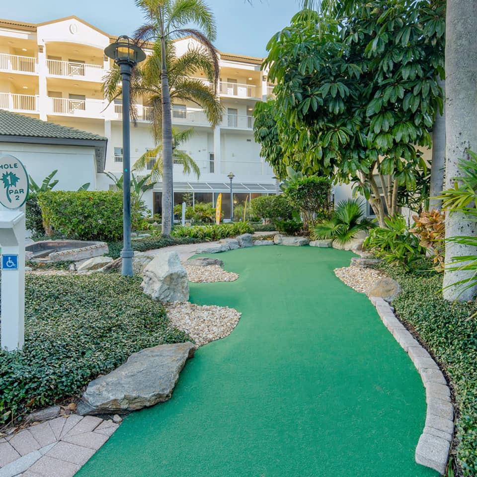 Mini golf at Cape Canaveral Beach Resort in Florida.