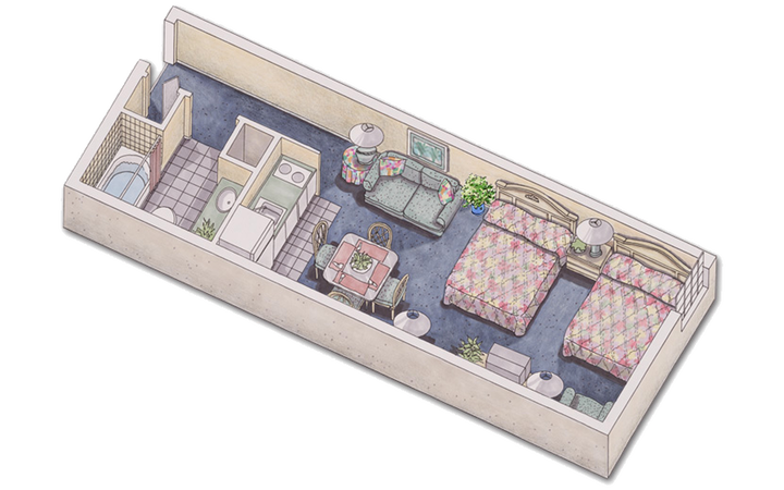 West Village Clubhouse Studio floor plan